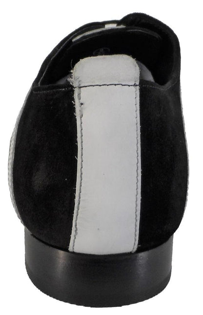 Ikon Original Badger Leather/Suede Shoes in Black and White