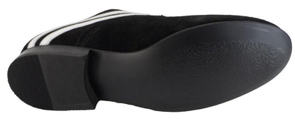 Ikon Original Badger Leather/Suede Shoes in Black and White