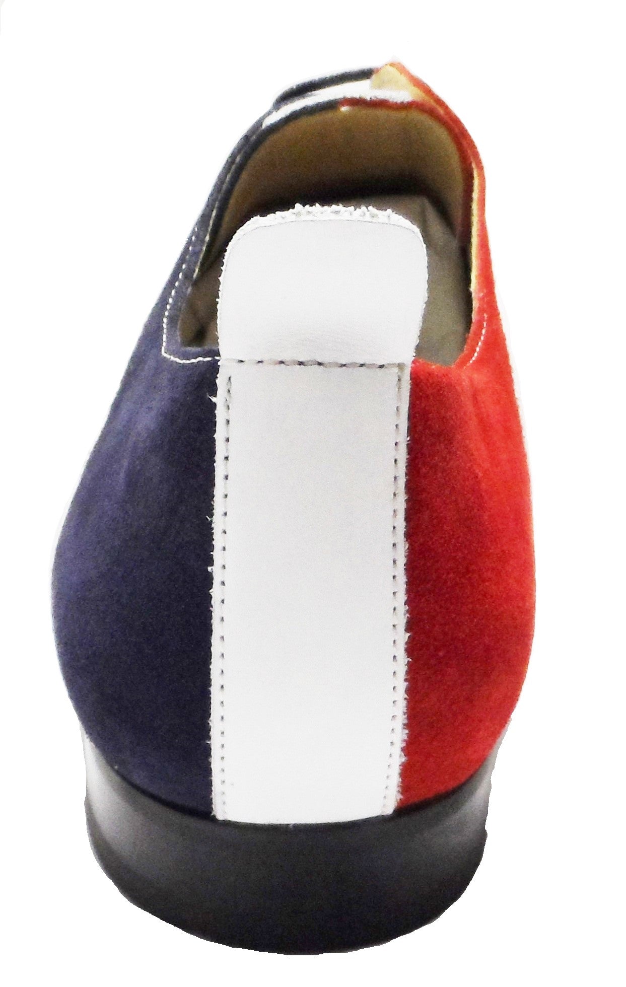Ikon Original Badger Leather/Suede Shoes in Red White and Blue