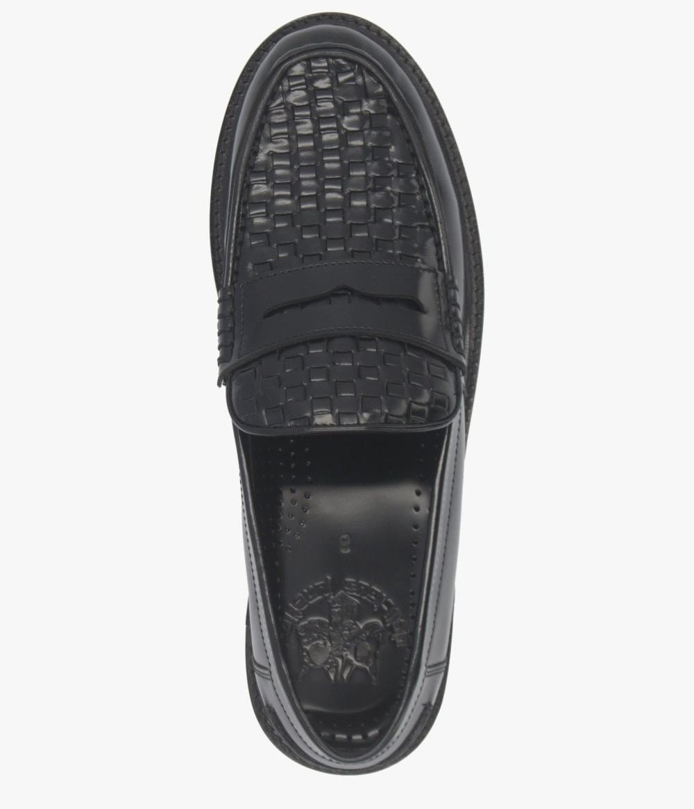 Delicious Junction Brummel Basket Weave Loafer Black