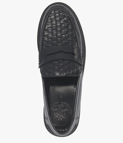 Delicious Junction Brummel Basket Weave Loafer Black