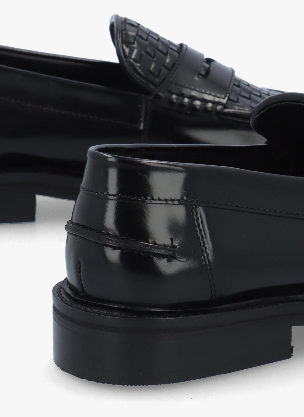 Delicious Junction Brummel Basket Weave Loafer Black