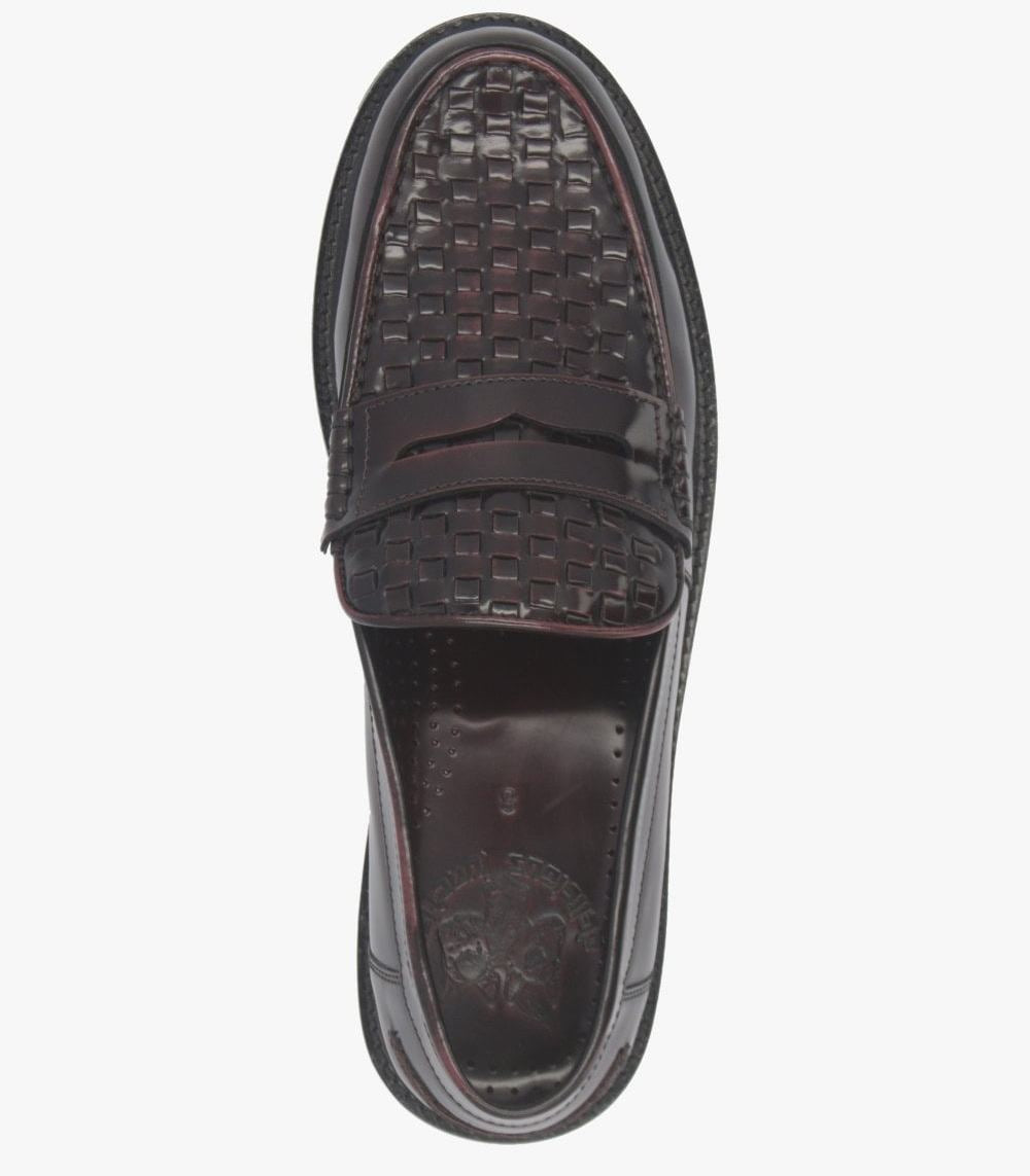 Delicious Junction Brummel Basket Weave Loafer Oxblood