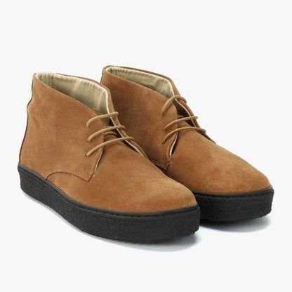 Delicious Junction Suede Playboy Bullitt Boot Ginger