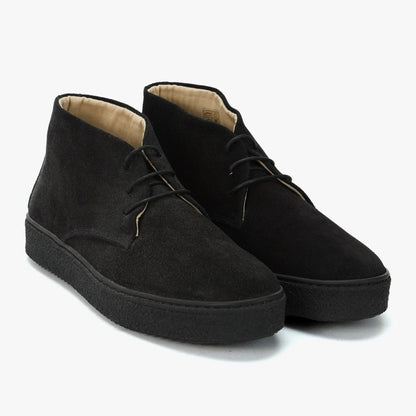 Delicious Junction Suede Playboy Bullitt Boot Black