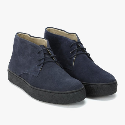 Delicious Junction Suede Playboy Bullitt Boot Dark Navy