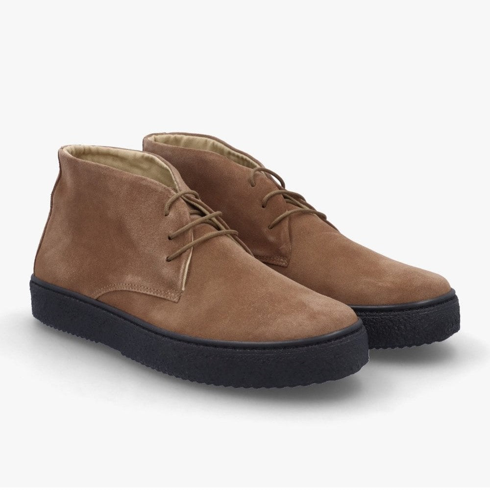 Delicious Junction Suede Playboy Bullitt Boot Taupe