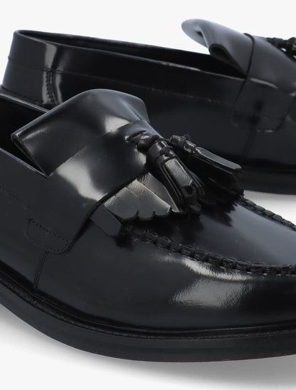 Delicious Junction Rude Boy Tassel Loafer Black