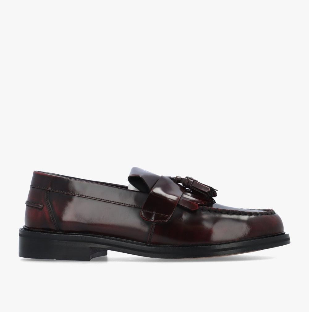 Delicious Junction Rude Boy Tassel Loafer Oxblood