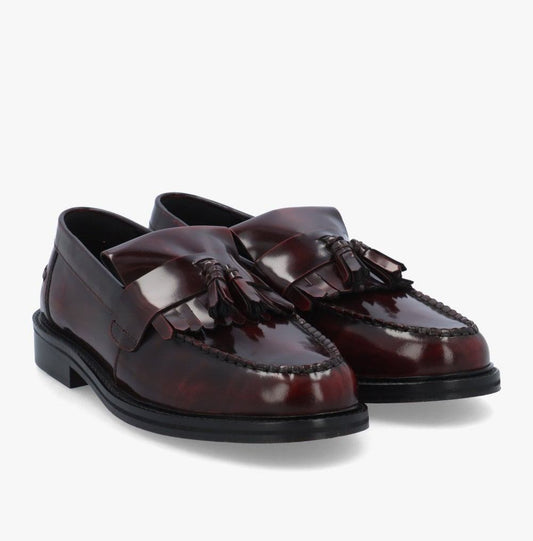 Delicious Junction Rude Boy Tassel Loafer Oxblood