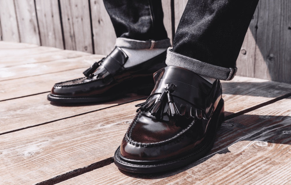 Delicious Junction Rude Boy Tassel Loafer Oxblood