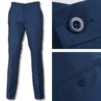 Relco Mod Retro Tonic Two Tone Sta Pressed Trousers Blue / Black