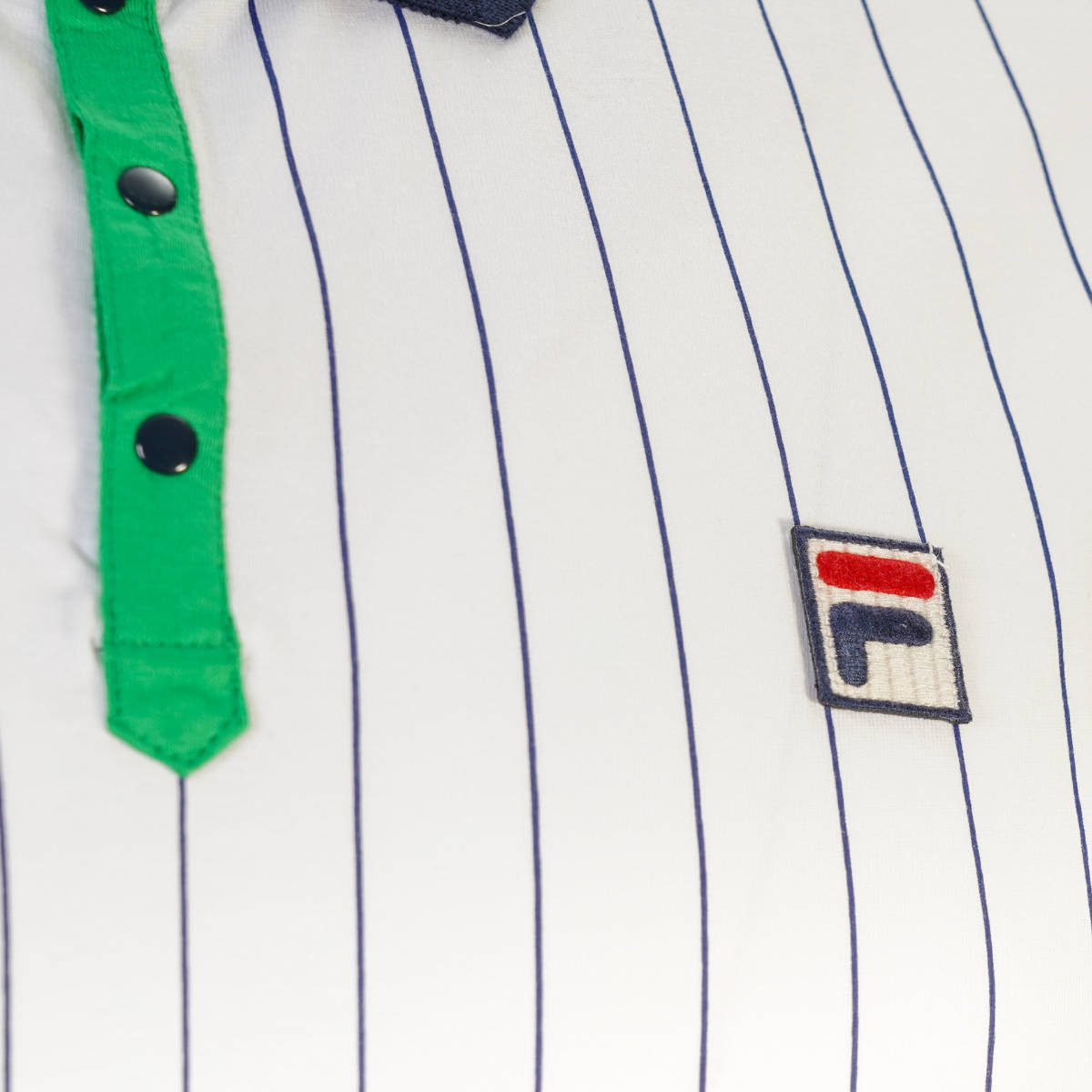 Fila Classic Vintage BB1 Striped Polo Shirt White