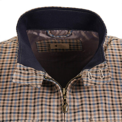 Gabicci Vintage Gun Club Breast Pocket Harrington Jacket Beige