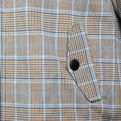 Gabicci Vintage Prince Of Wales Check Harrington Jacket Beige