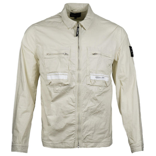 Marshall Artist Stretch Parachute Cotton Overshirt Stone