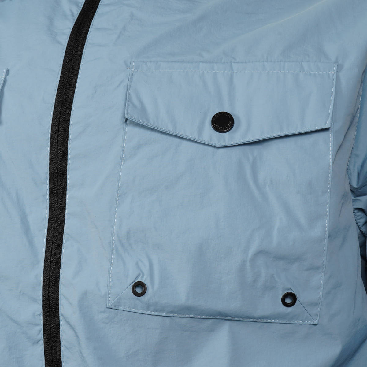 Mish Mash Mesh Lined Windbreaker Overshirt Sky Blue