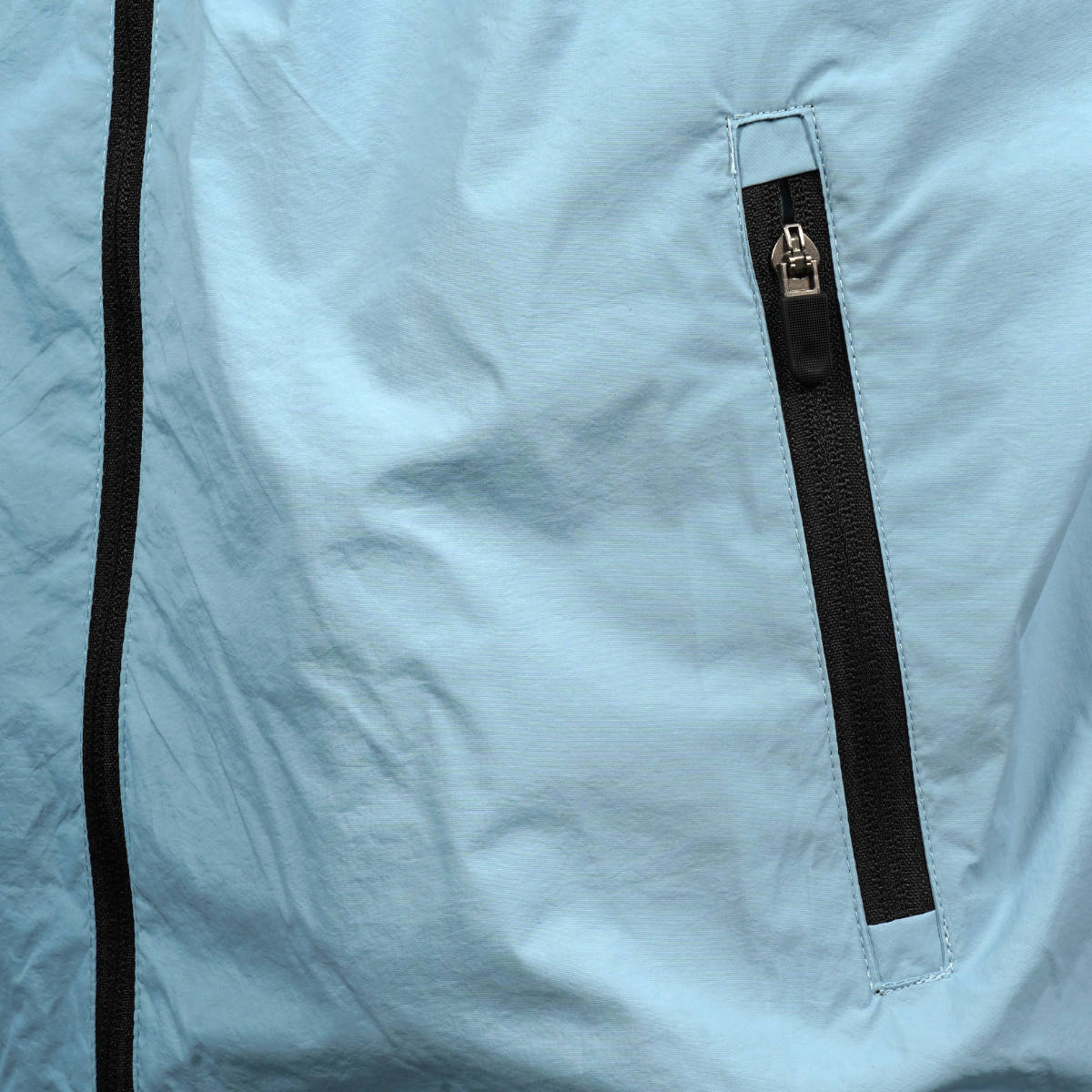 Mish Mash Mesh Lined Windbreaker Overshirt Sky Blue