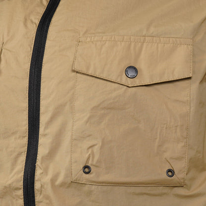 Mish Mash Mesh Lined Windbreaker Overshirt Stone