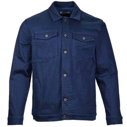Mish Mash Stretch Cotton Jacket Navy