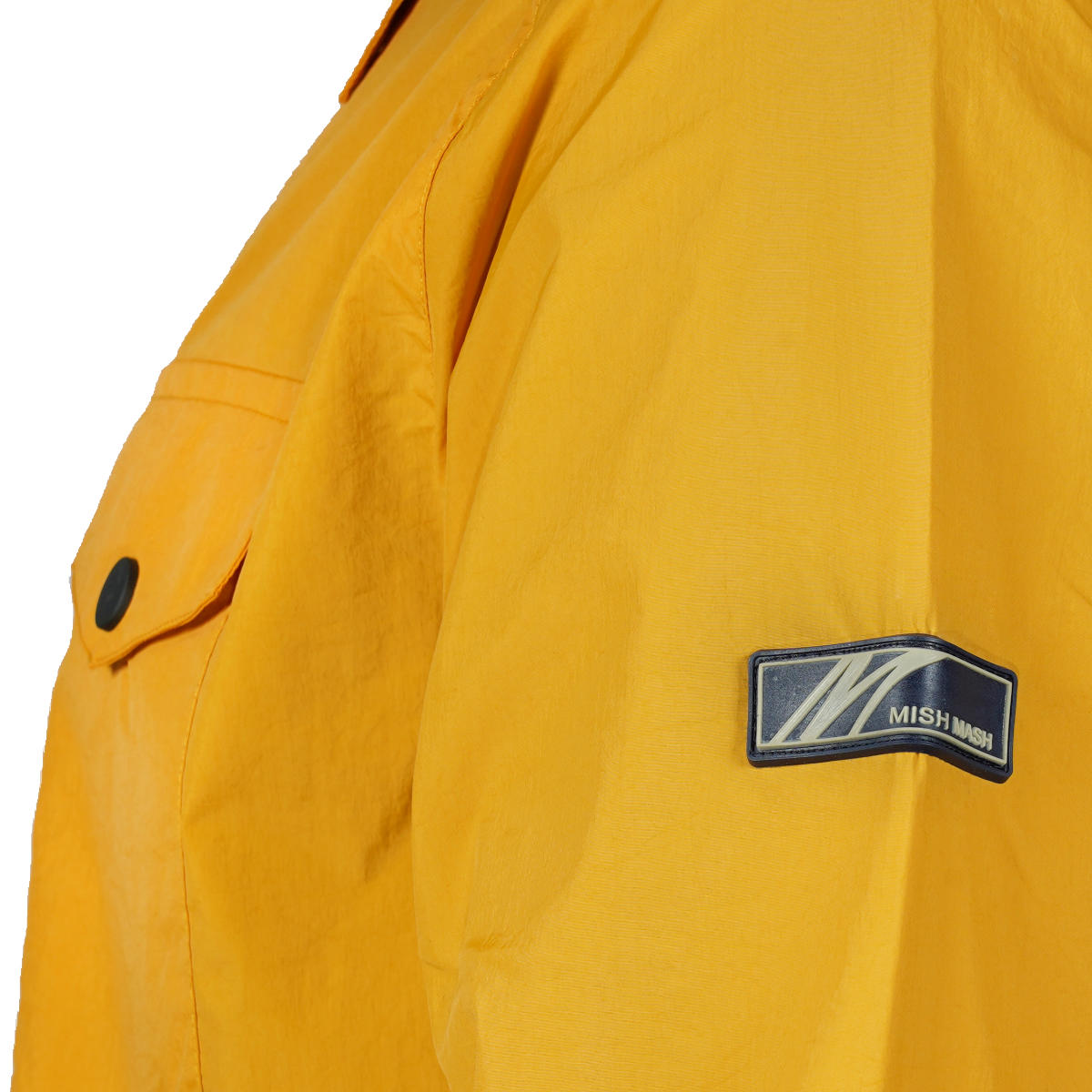 Mish Mash Mesh Lined Windbreaker Overshirt Mustard