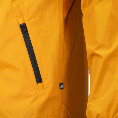 Mish Mash Mesh Lined Windbreaker Overshirt Mustard