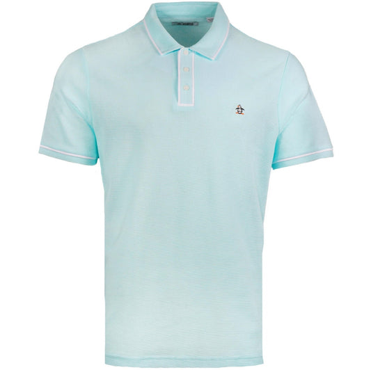 Original Penguin Airtex Fine Gauge Knit Polo Shirt Spearmint
