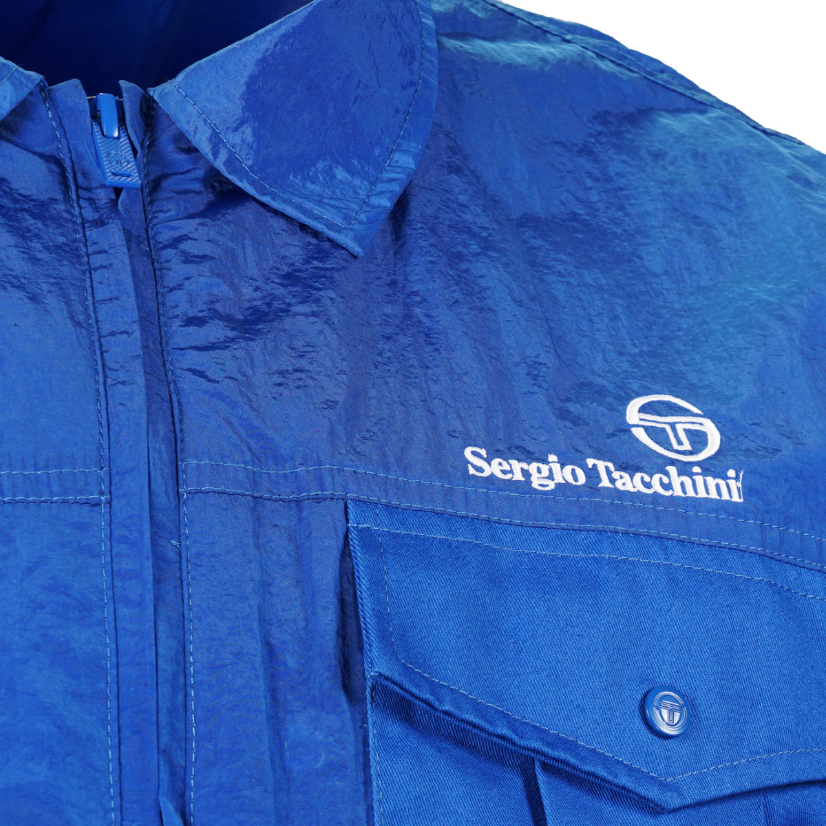 Sergio Tacchini Luciano Zip Through Coach Jacket Blue
