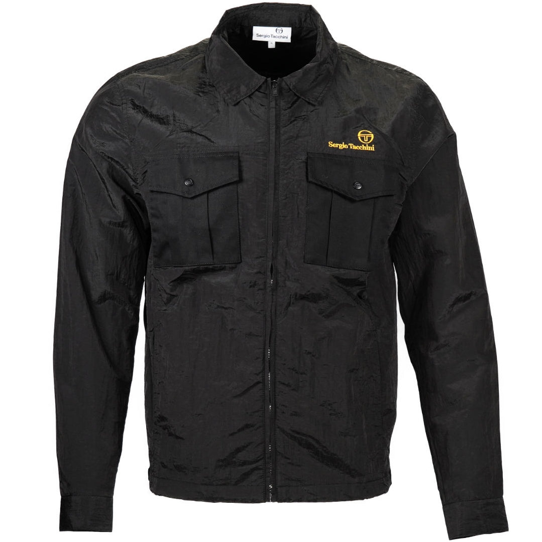 Sergio Tacchini Luciano Zip Through Coach Jacket Black