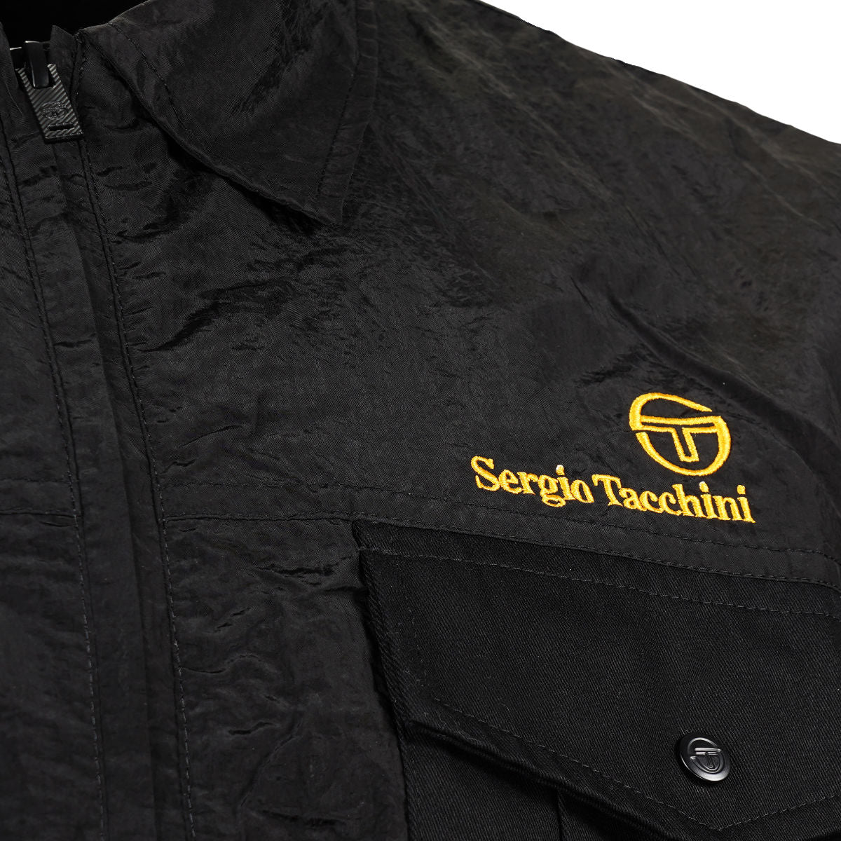 Sergio Tacchini Luciano Zip Through Coach Jacket Black