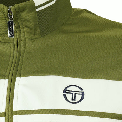 Sergio Tacchini Damarindo Track Top Moss / Off White