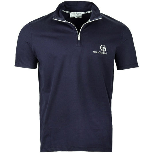 Sergio Tacchini Daytone 1/4 Zip Funnel Neck Top Navy