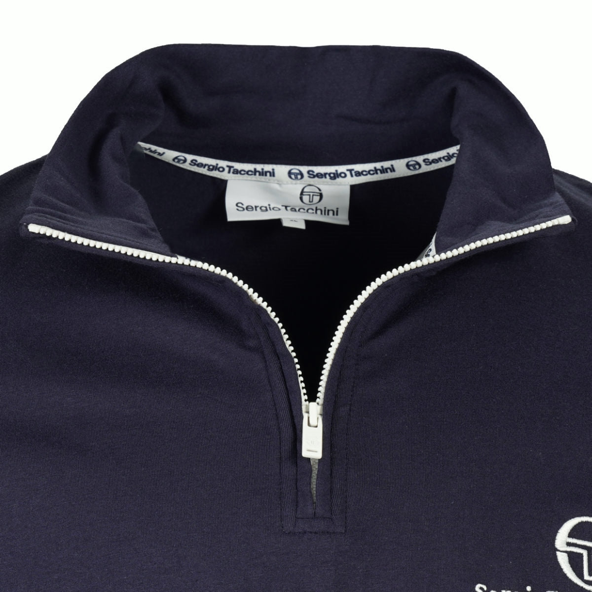 Sergio Tacchini Daytone 1/4 Zip Funnel Neck Top Navy