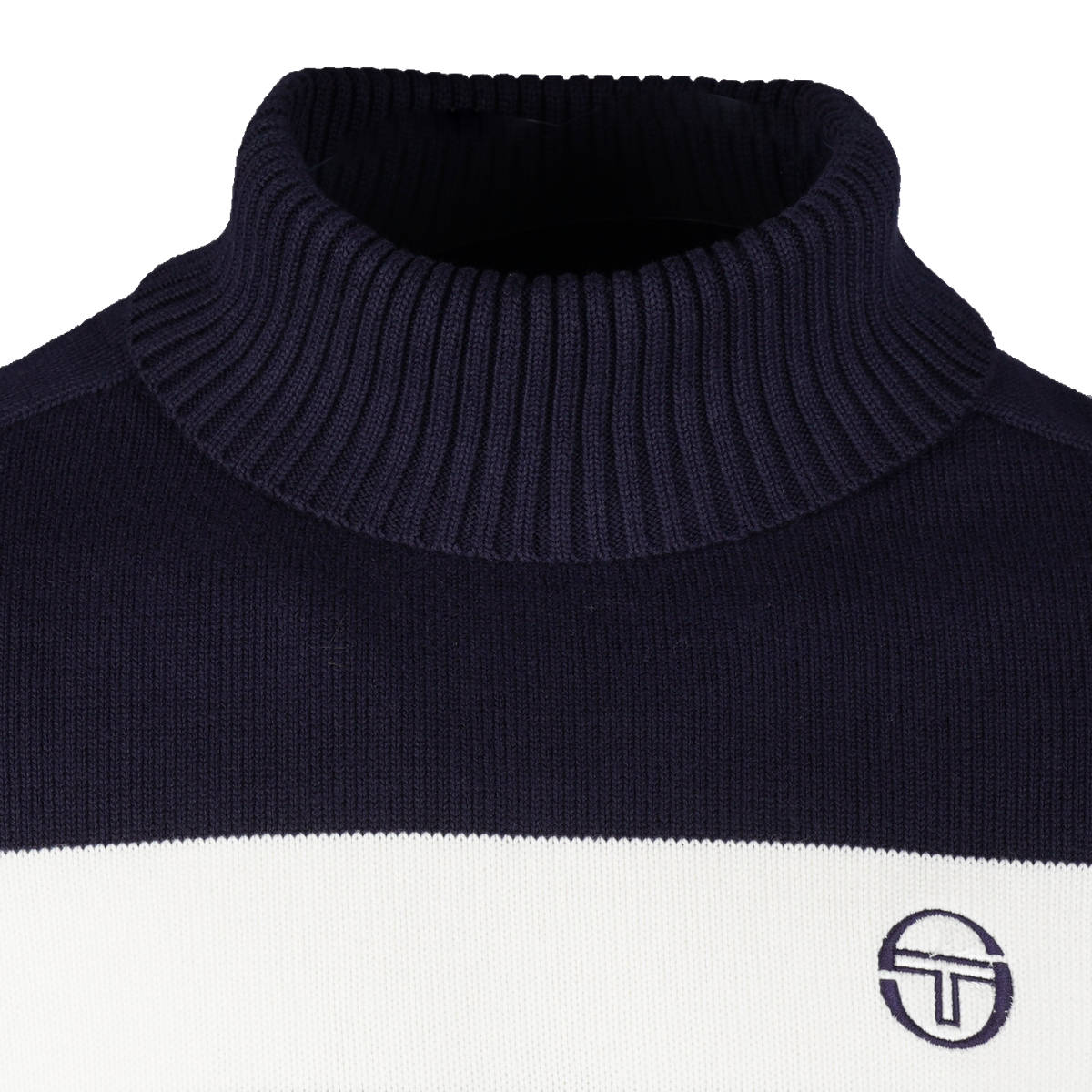 Sergio Tacchini Damarindo Roll Neck Ski Jumper Navy Adaptor Clothing