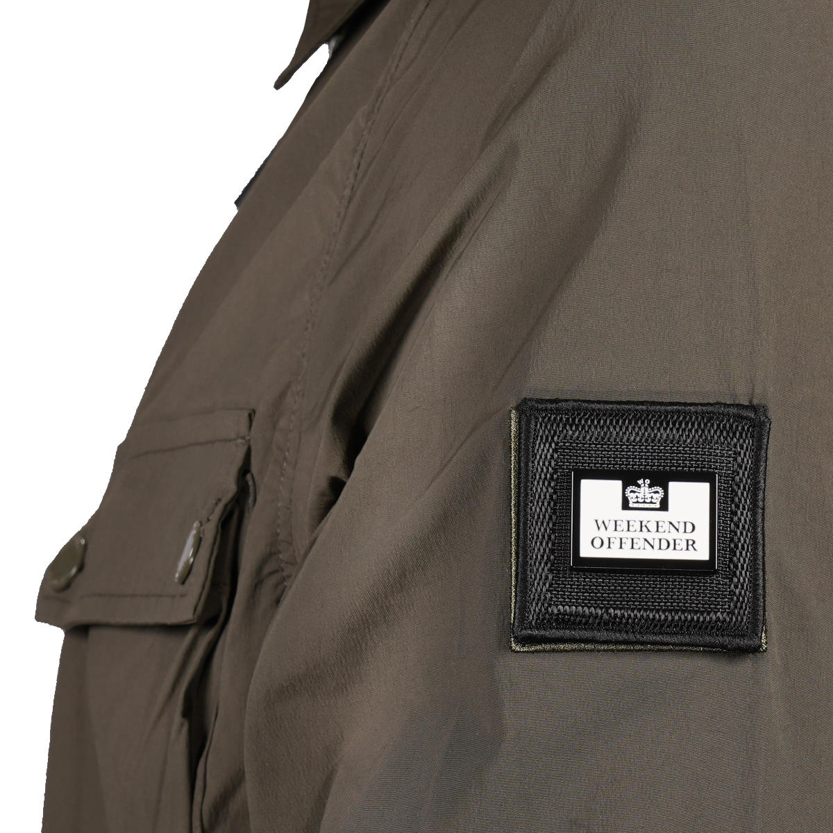 Weekend Offender Southbank Technical Overshirt Dark Olive