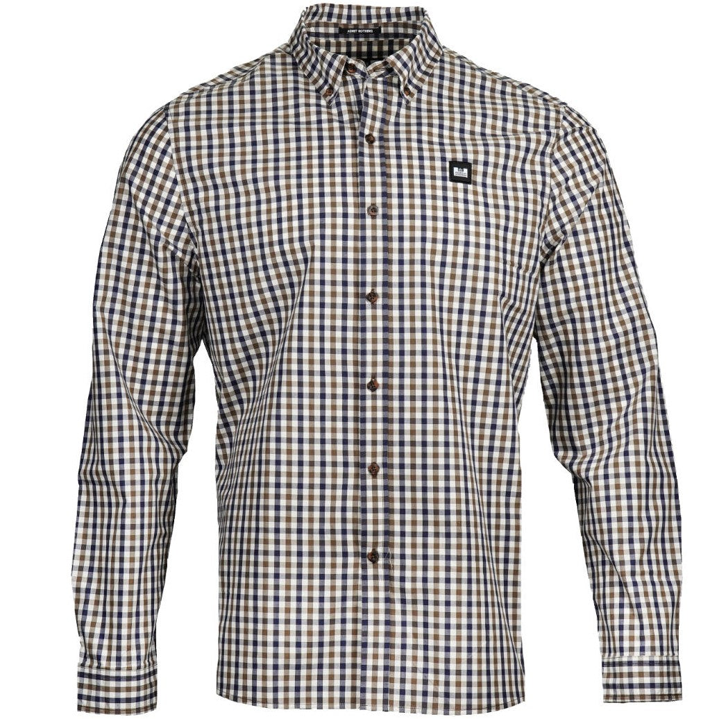 Weekend Offender Lisbon House Check Long Sleeve Shirt