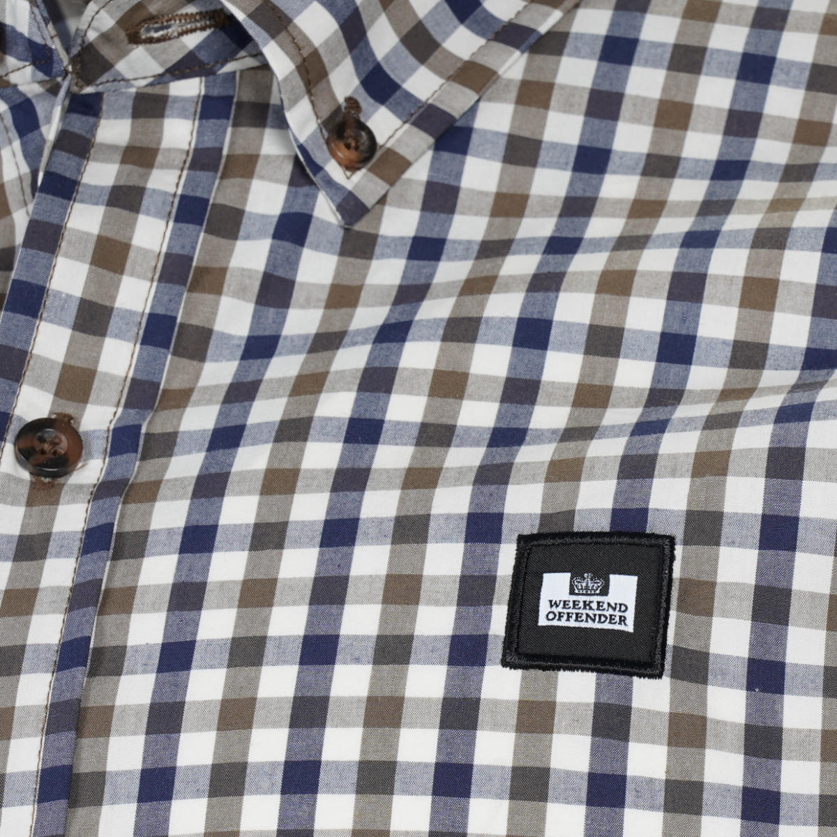 Weekend Offender Lisbon House Check Long Sleeve Shirt
