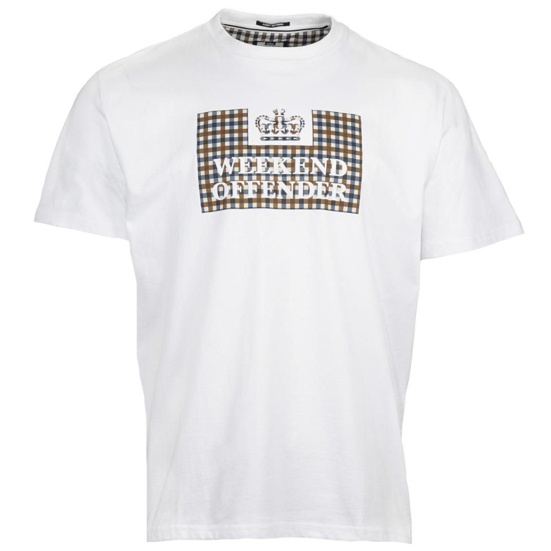 Weekend Offender Shevchenko Prison House Check T-Shirt White