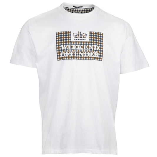 Weekend Offender Shevchenko Prison House Check T-Shirt White