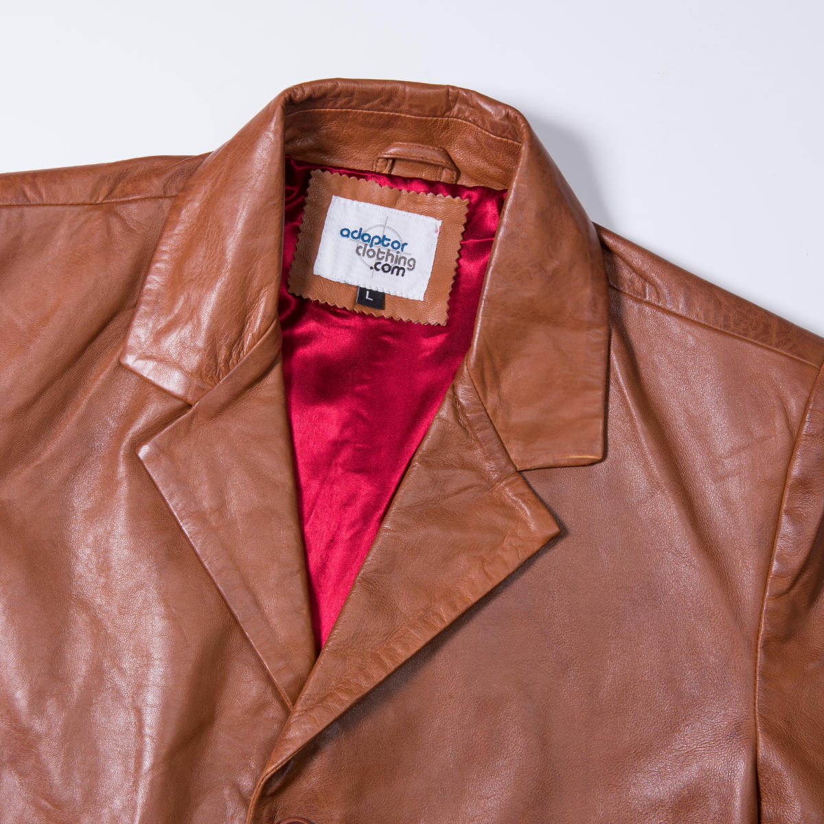 Adaptor Clothing Buttersoft Leather 3 Button SB Jacket Aged Tan