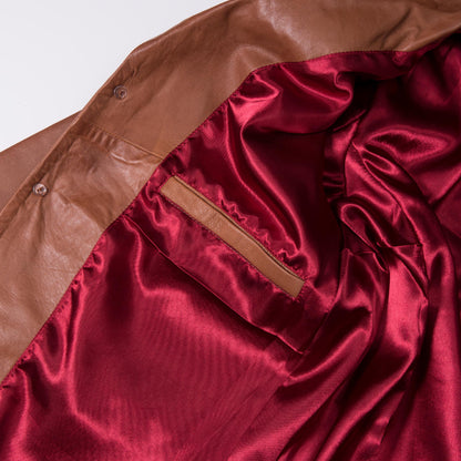Adaptor Clothing Buttersoft Leather 3 Button SB Jacket Aged Tan