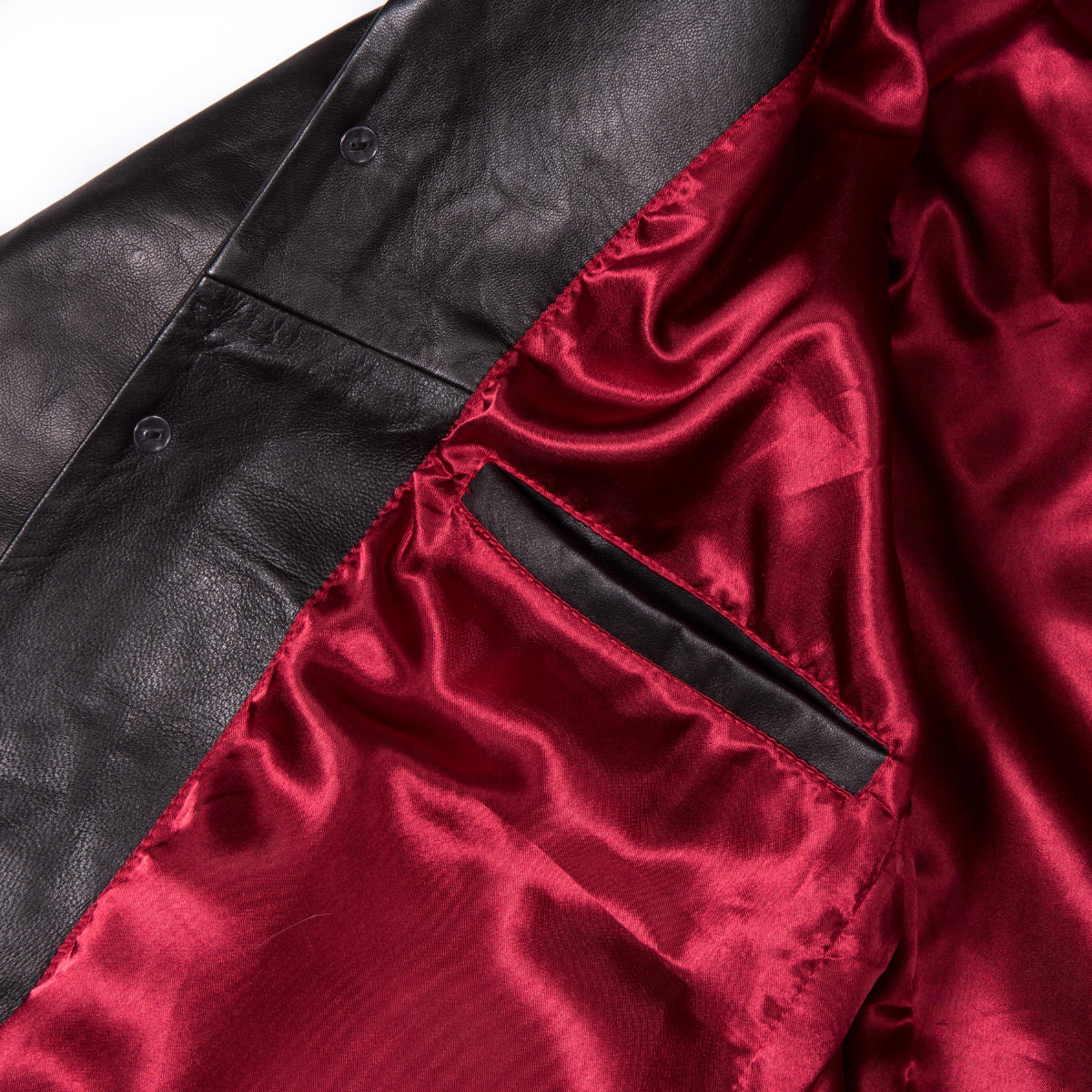 Adaptor Clothing Buttersoft Leather 3 Button SB Jacket Black