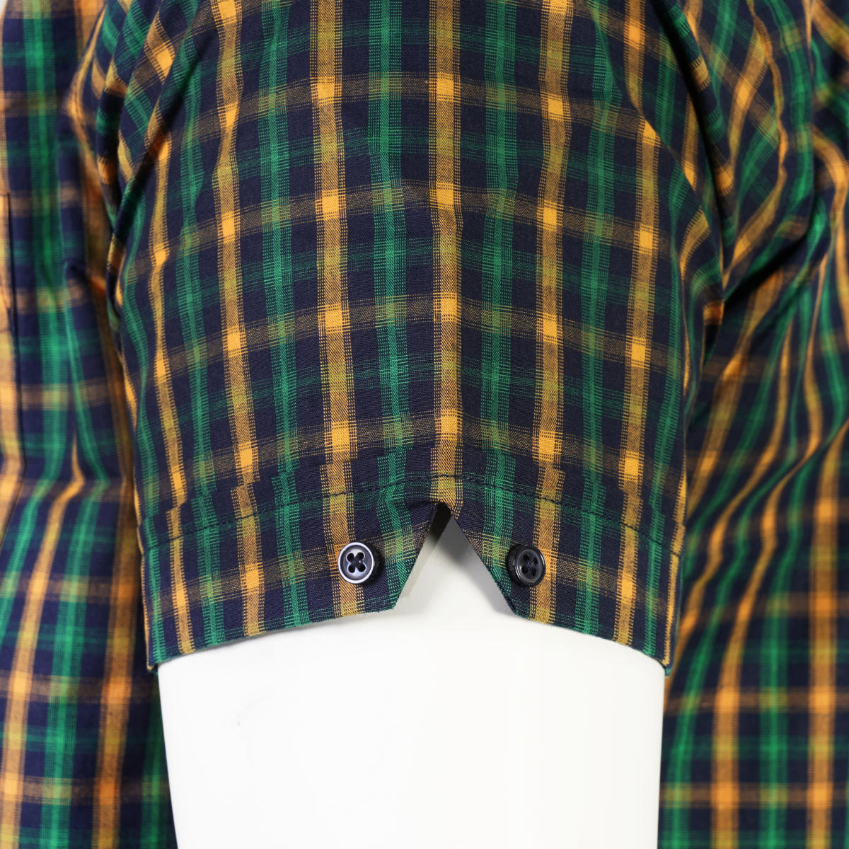Knebworth Clothing Jamaica Short Sleeve Check Shirt Green/Yellow
