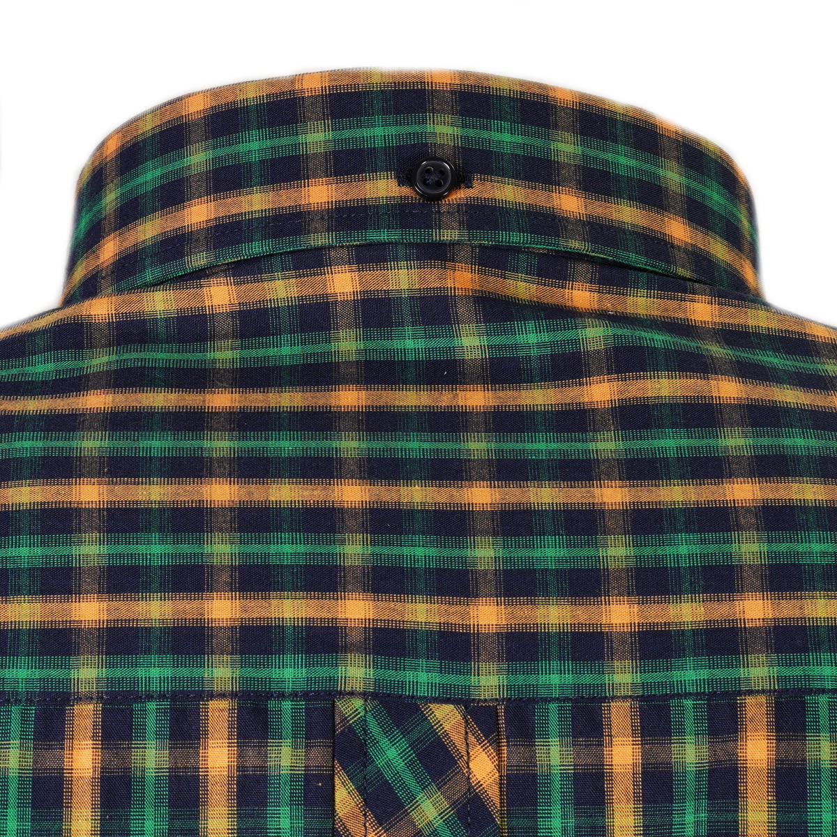 Knebworth Clothing Jamaica Short Sleeve Check Shirt Green/Yellow