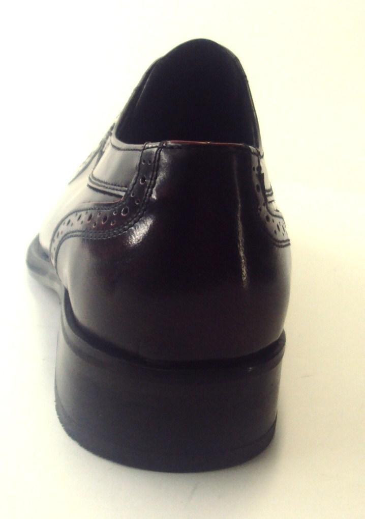 Ikon Original Krombie Leather Brogues in Oxblood Rub Off