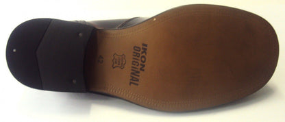 Ikon Original Krombie Leather Brogues in Oxblood Rub Off