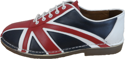 Ikon Original Happy Jack Mens Red/White/Blue Mod Bowling Shoes