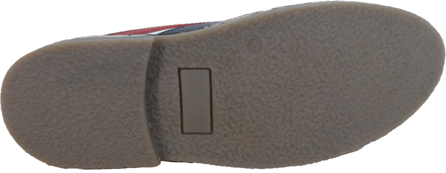 Ikon Original Happy Jack Mens Red/White/Blue Mod Bowling Shoes