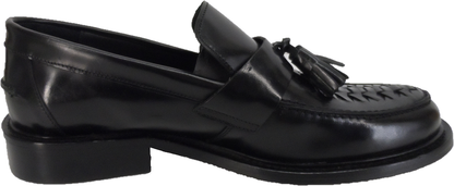 Ikon Original Mens Twister Black Retro, Ska, Northern Soul Tassel Loafers