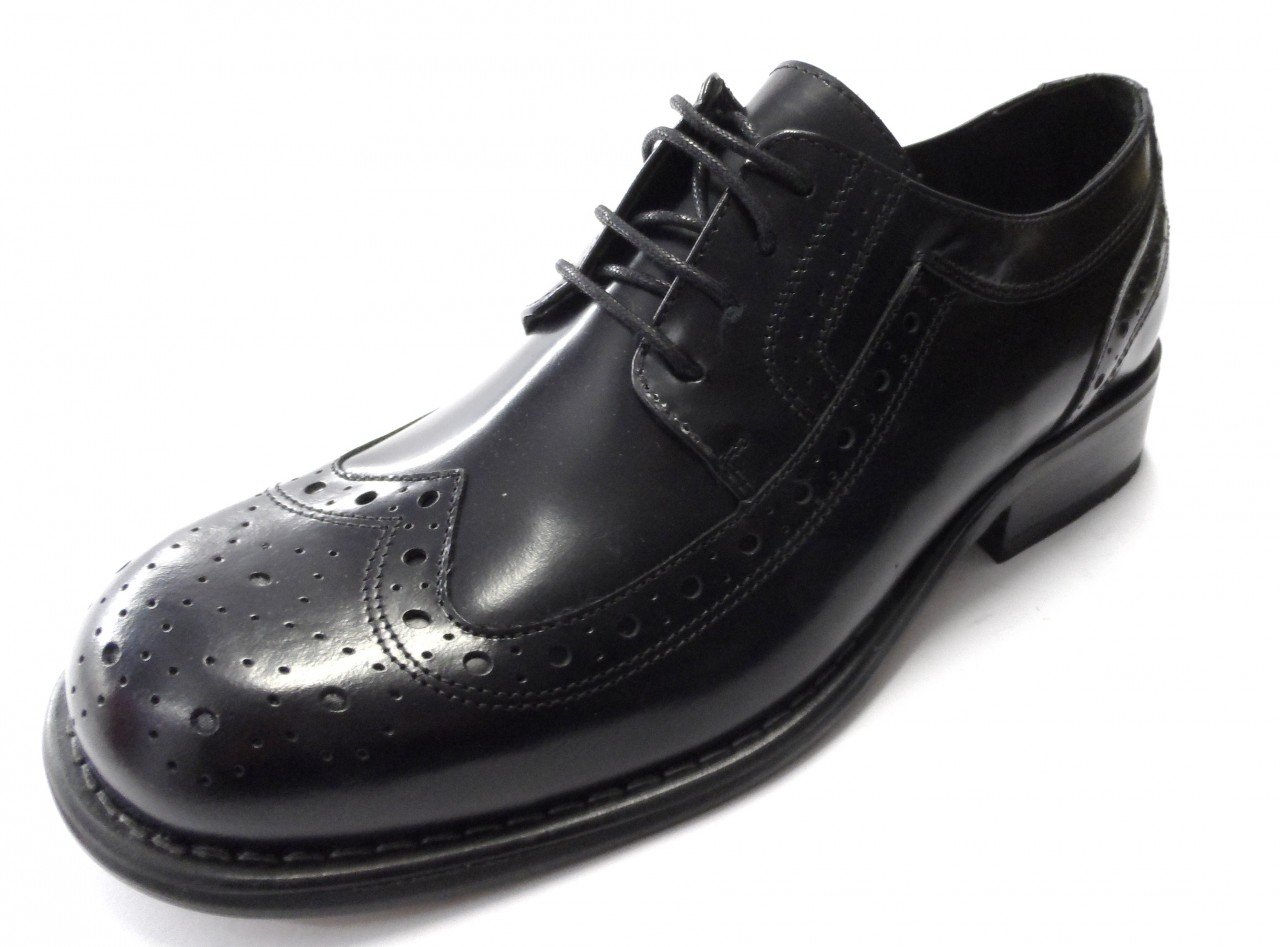 Ikon Original Krombie Leather Brogues in Black